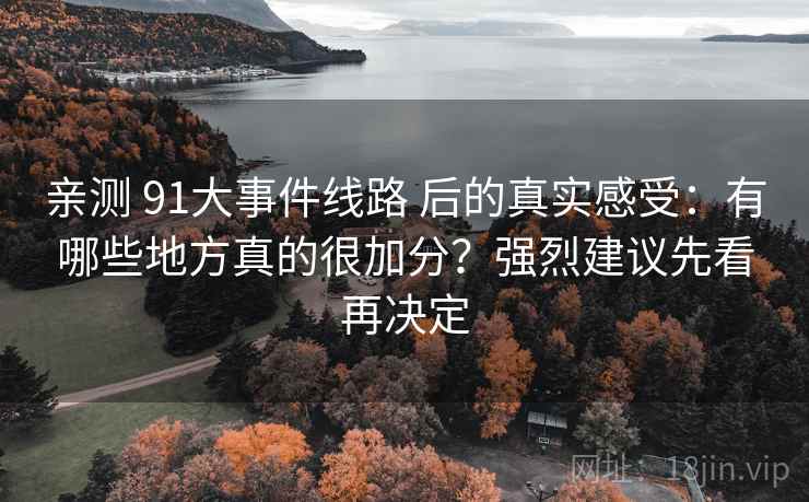 亲测 91大事件线路 后的真实感受：有哪些地方真的很加分？强烈建议先看再决定