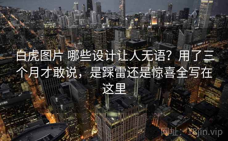 白虎图片 哪些设计让人无语？用了三个月才敢说，是踩雷还是惊喜全写在这里